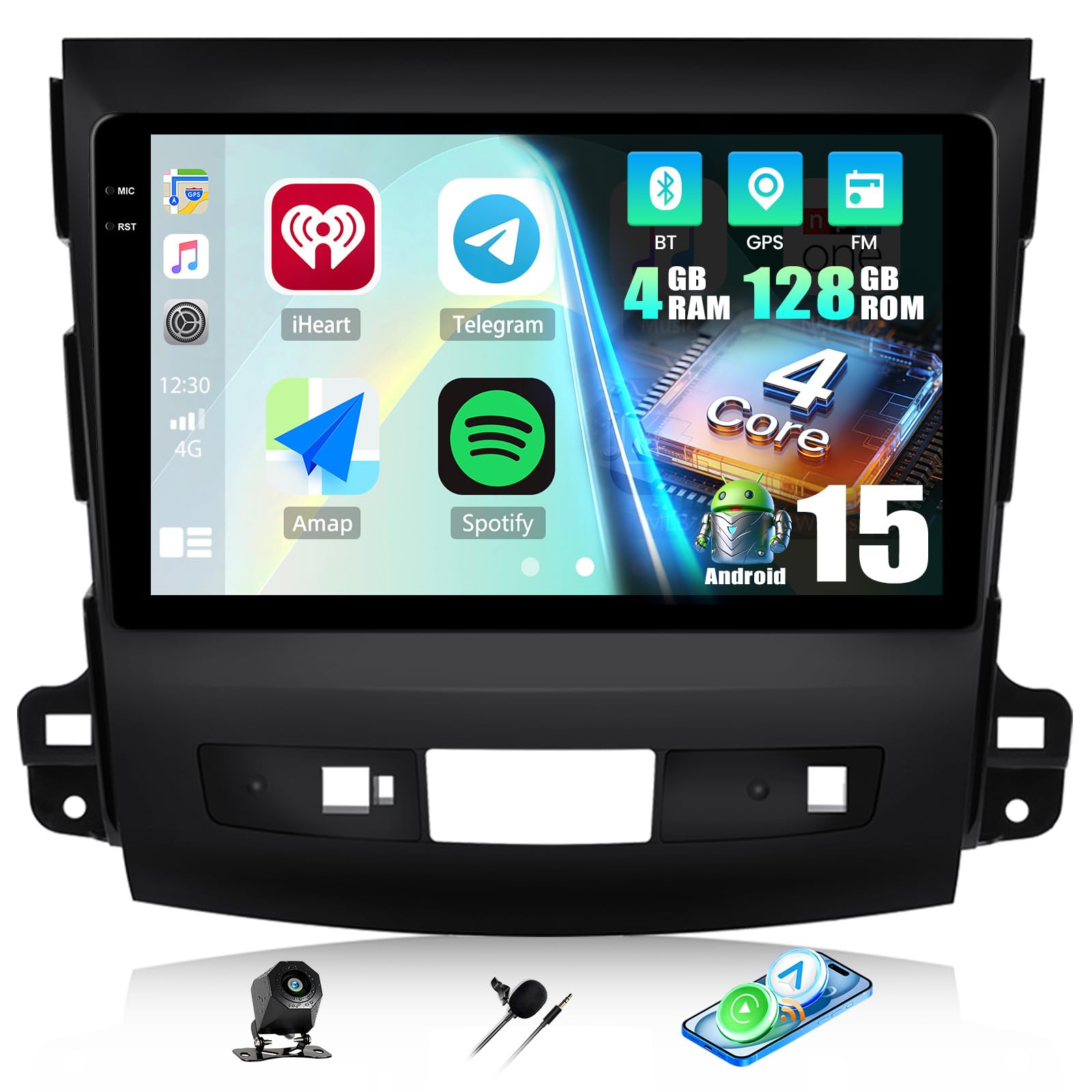 ★MITSUBISHI★カメラ付き★２，８kｗ★★下見歓迎です★★１７８００円★１００Ｖ仕様 Amazon.com: [4+128G] Android 15 Car Radio Stereo for Mitsubishi